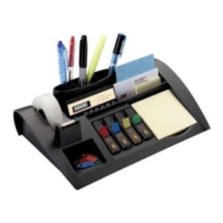 3M 3M® Desk Organizer Kit Including Post-It Notes, Post-It Flags & Scotch Tape Black C50